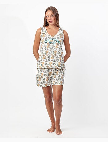 DISNEY Pijama Sin mangas No Bunny Like You para Mujer