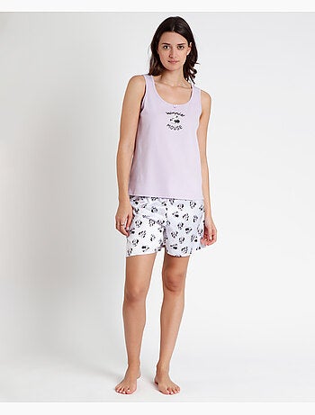 DISNEY Pijama Sin Mangas Soft Minnie para Mujer