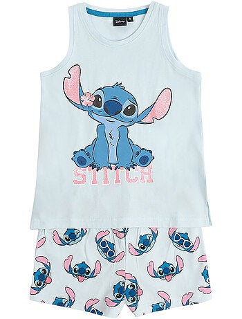 DISNEY Pijama Sin Mangas Stitches para Niña