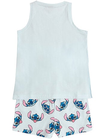 DISNEY Pijama Sin Mangas Stitches para Niña