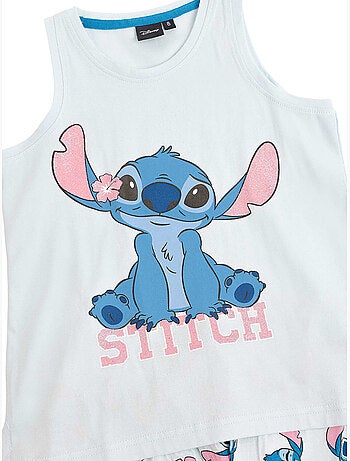 DISNEY Pijama Sin Mangas Stitches para Niña