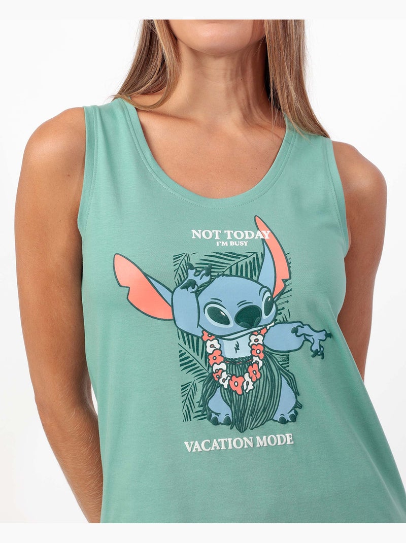 DISNEY Pijama Sin mangas Vacation Mode para Mujer Verde - Kiabi