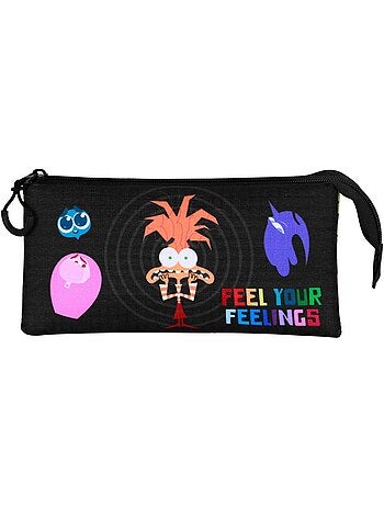 Disney Pixar Del Revés 2 / Inside Out 2 Feeling Estuche Portatodo Triple, Multicolor