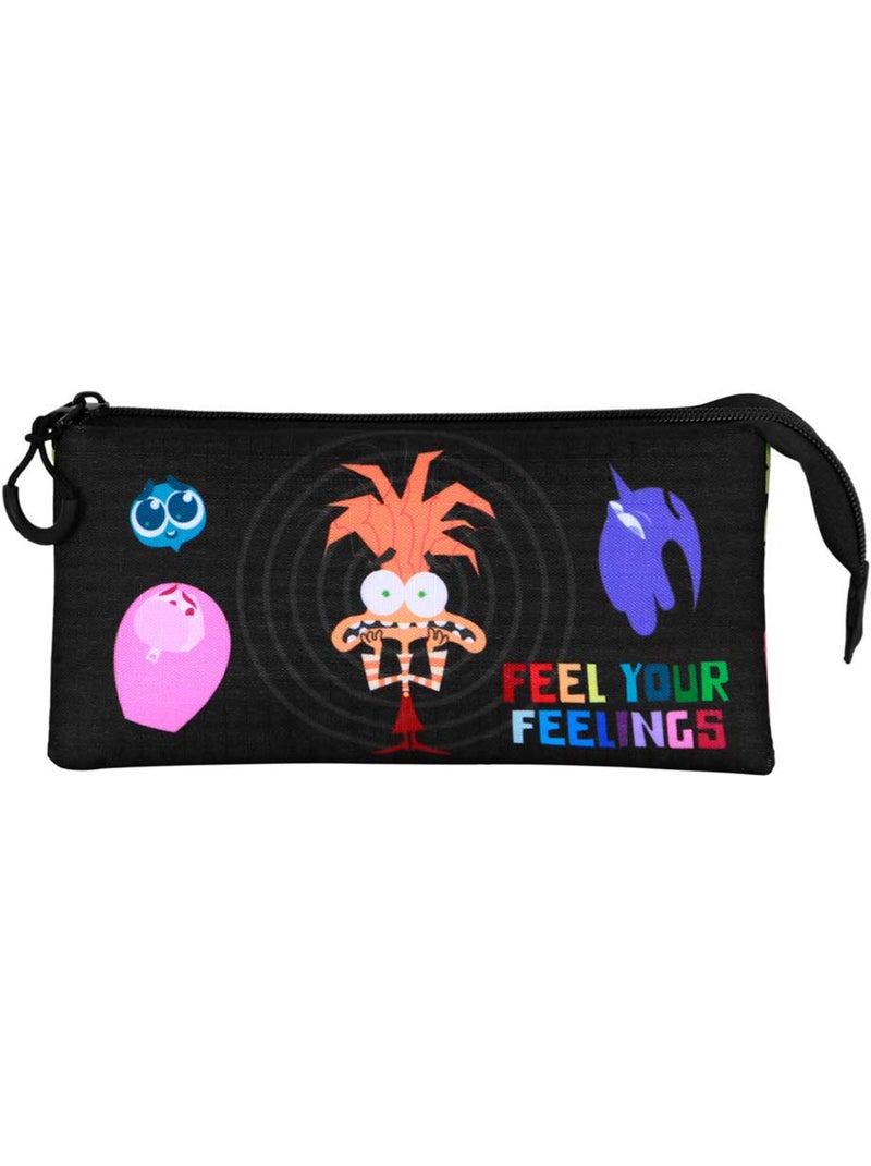 Disney Pixar Del Revés 2 / Inside Out 2 Feeling Estuche Portatodo Triple, Multicolor Multicolor - Kiabi