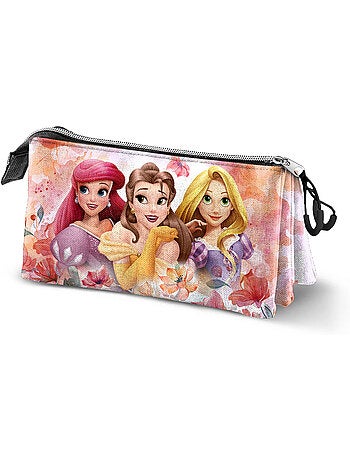 Disney Princesas Dream Estuche Portatodo Triple, Rosa
