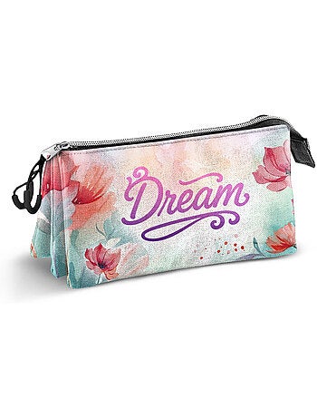 Disney Princesas Dream Estuche Portatodo Triple, Rosa
