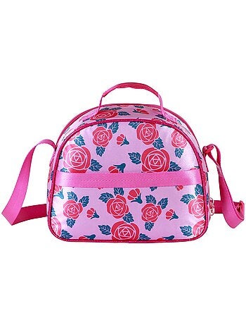 Disney Princesas Flowers Bolsa Portamerienda 3D, Rosa