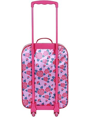 Disney Princesas Flowers Maleta Trolley Soft 3D, Rosa