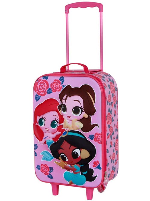 Disney Princesas Flowers Maleta Trolley Soft 3D, Rosa - Kiabi