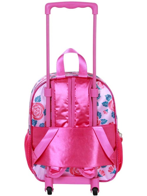 Disney Princesas Flowers Mochila 3D con Ruedas Pequeña, Rosa - Kiabi