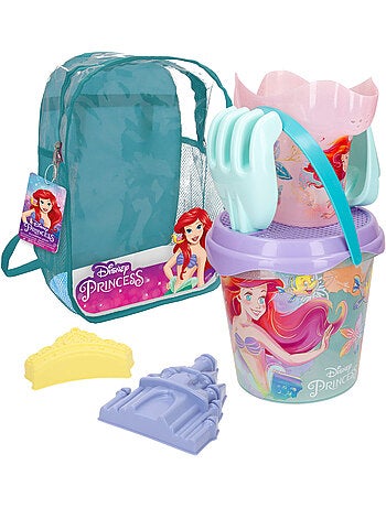 Disney princess cubo de playa con accesorios y mochila