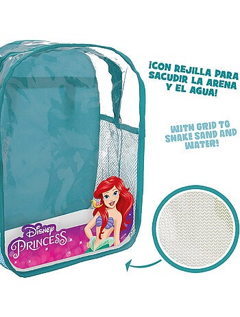 Disney princess cubo de playa con accesorios y mochila