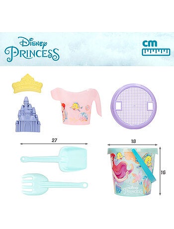 Disney princess cubo de playa con accesorios y mochila