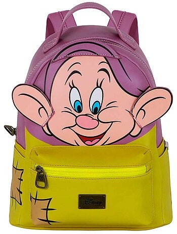 Disney Siete Enanitos Dopey Mochila Heady, Morado