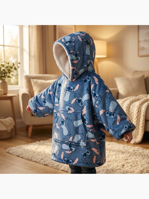 Disney stitch sudadera poncho franela nino 3-5 anos azul - Kiabi Disney stitch sudadera poncho franela nino 3-5 anos azul - Kiabi
