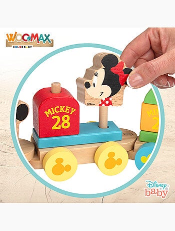 Disney Tren de madera Mickey y Minnie WOOMAX