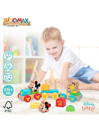 Disney Tren de madera Mickey y Minnie WOOMAX