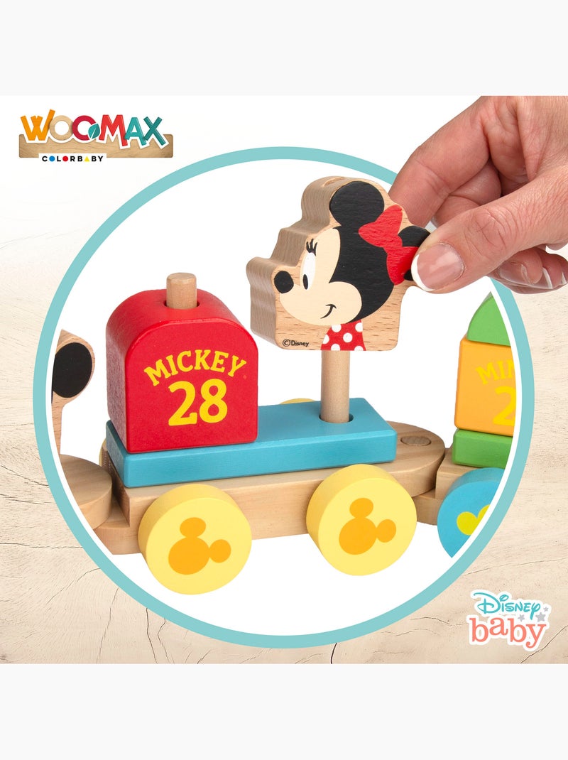 Disney Tren de madera Mickey y Minnie WOOMAX N/D - Kiabi