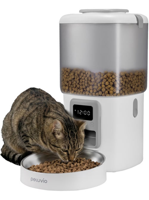 Dispensador automático de comida para gatos – Peluvio Crispy - Kiabi Dispensador automático de comida para gatos – Peluvio Crispy - Kiabi