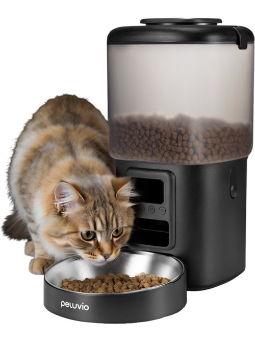 Dispensador automático de comida para gatos – Peluvio Crispy - Kiabi Dispensador automático de comida para gatos – Peluvio Crispy - Kiabi