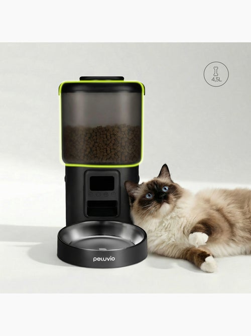 Dispensador automático de comida para gatos – Peluvio Crispy - Kiabi Dispensador automático de comida para gatos – Peluvio Crispy - Kiabi
