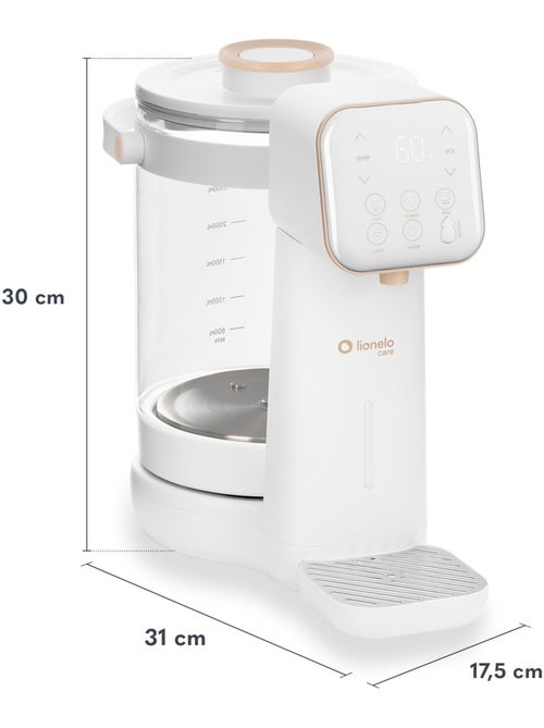 Dispensador de agua caliente para biberones LIONELO Babypresto 2.0 - Lámpara UV - 3L - 40-100°C - Kiabi