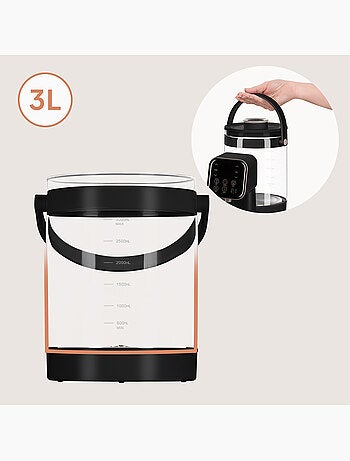 Dispensador de agua caliente para biberones LIONELO Babypresto 2.0 - Lámpara UV - 3L - 40-100°C