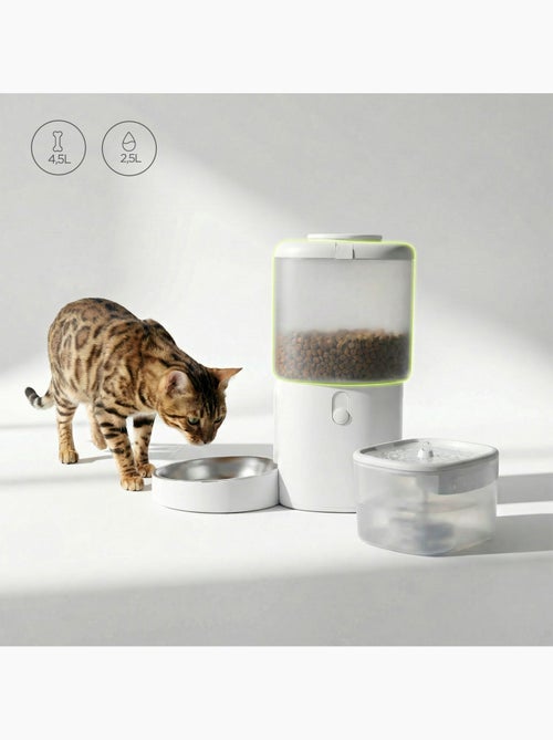 Dispensador de comida y fuente para gatos PELUVIO Feast - Kiabi Dispensador de comida y fuente para gatos PELUVIO Feast - Kiabi