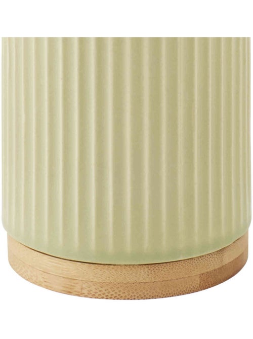 Dispensador de jabón cerámica SMART acanalada recargable 7x7x18,9 cm Guy Levasseur - Kiabi Dispensador de jabón cerámica SMART acanalada recargable 7x7x18,9 cm Guy Levasseur - Kiabi