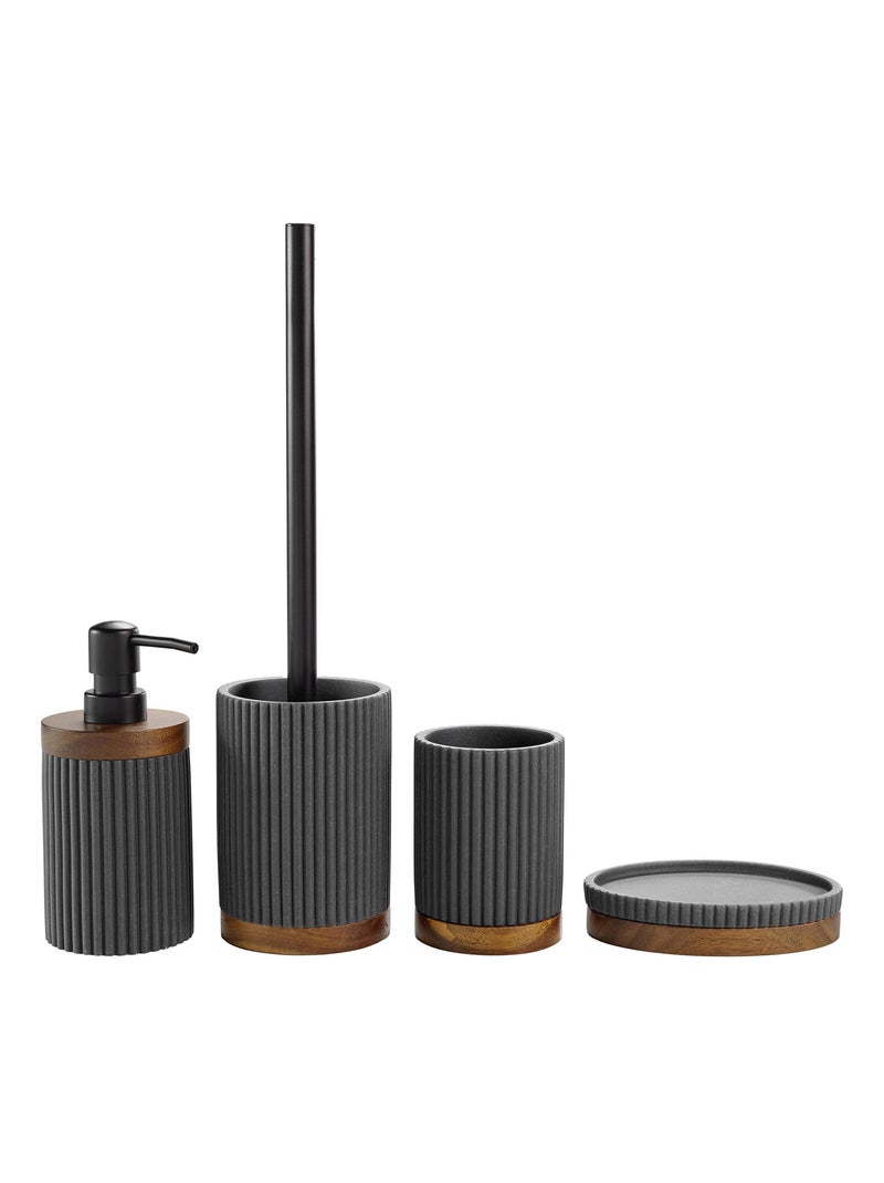 Dispensador de jabón de acacia Gris antracita - Kiabi