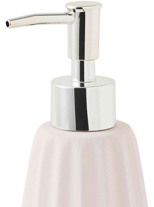 Dispensador de jabón de cerámica con relieve – Colección FACETTE – Guy Levasseur - Kiabi