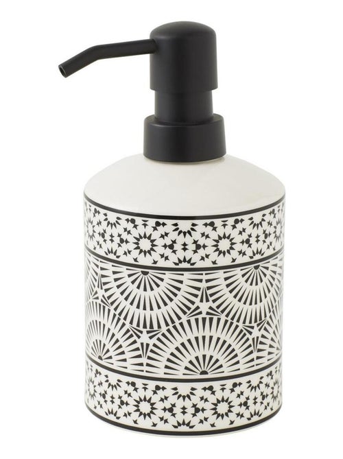 Dispensador de jabón en porcelana con motivos étnicos – TRIBU – Guy Levasseur - Kiabi
