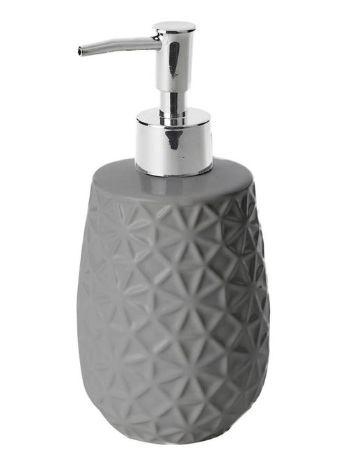 Dispensador de jabón MAGIC de cerámica con relieve 8,5 x 8,5 x 18 cm – Guy Levasseur - Kiabi Dispensador de jabón MAGIC de cerámica con relieve 8,5 x 8,5 x 18 cm – Guy Levasseur - Kiabi