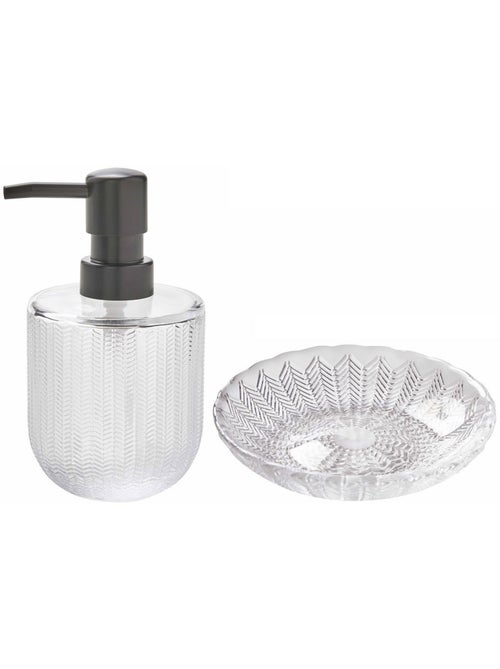 Distributeur de jabón de vidrio ELLA Guy Levasseur recargable – 9 x 9 x 14,5 cm - Kiabi Distributeur de jabón de vidrio ELLA Guy Levasseur recargable – 9 x 9 x 14,5 cm - Kiabi