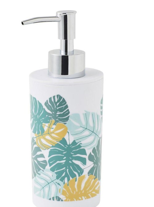 Distributeur de jabón recargable JUNGLE Guy Levasseur 6,7 x 6,7 x 20 cm motivos de hojas - Kiabi