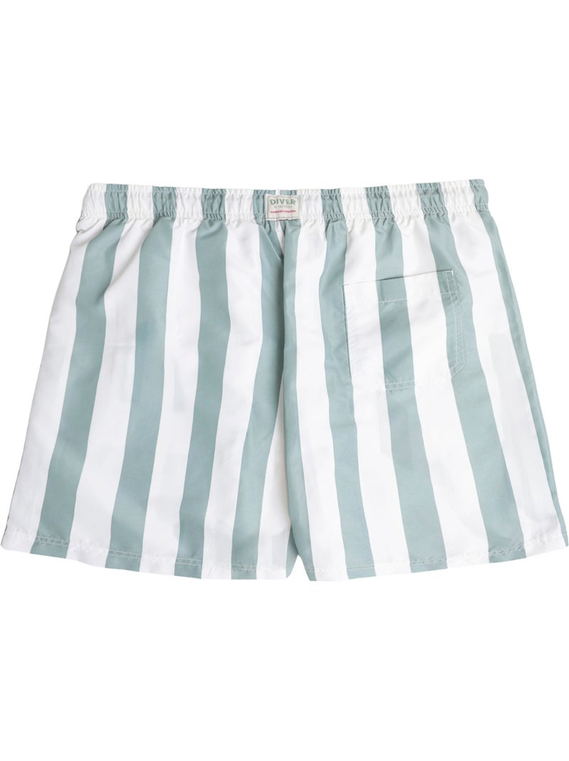 DIVER Bañador Great Stripes para Hombre Caqui - Kiabi