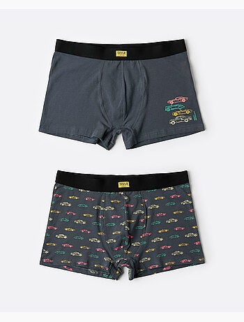 DIVER Calzoncillo/Boxer Cars para Hombre, (Caja de 2 unidades)