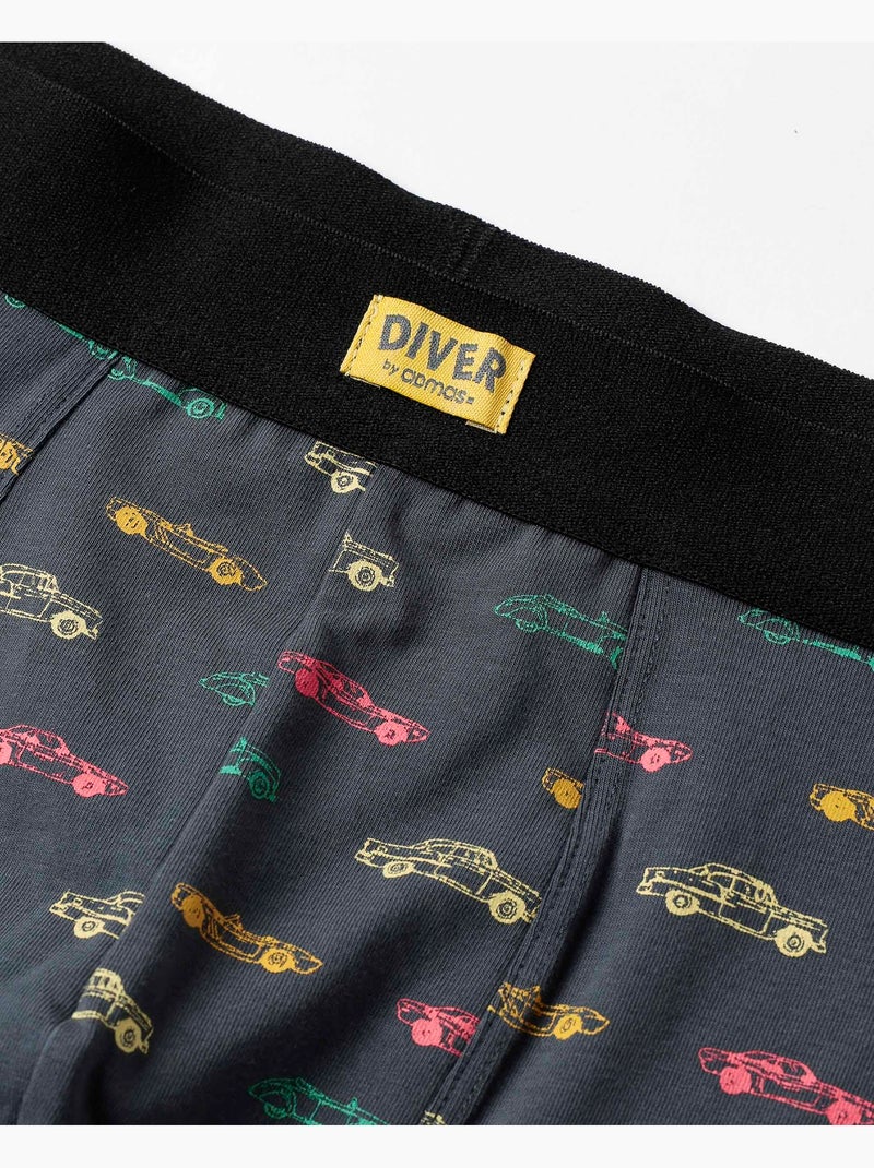 DIVER Calzoncillo/Boxer Cars para Hombre, (Caja de 2 unidades) Multicolor - Kiabi