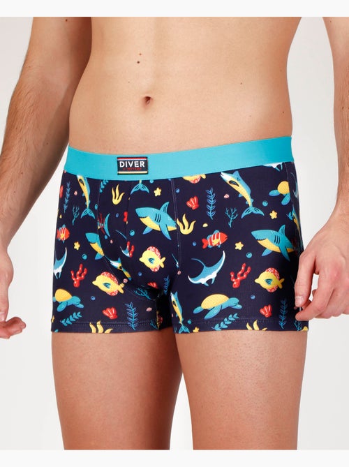 DIVER Calzoncillo/Bóxer Marine para Hombre, (Caja de 2 unidades) - Kiabi DIVER Calzoncillo/Bóxer Marine para Hombre, (Caja de 2 unidades) - Kiabi