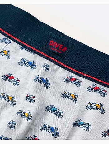 DIVER Calzoncillo/Boxer Race para Hombre, (Caja de 2 unidades)