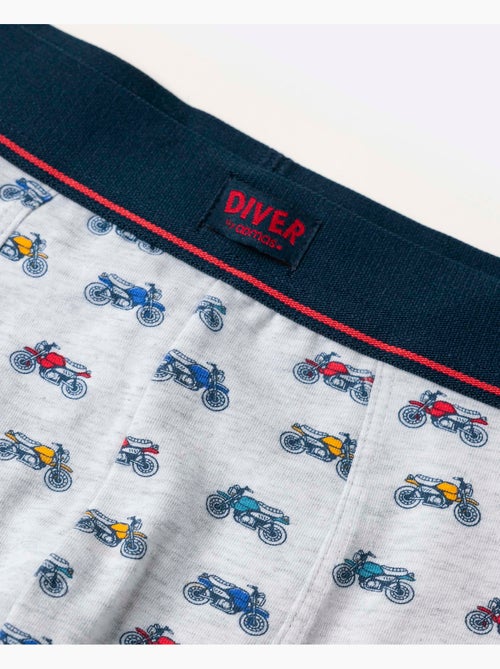 DIVER Calzoncillo/Boxer Race para Hombre, (Caja de 2 unidades) - Kiabi DIVER Calzoncillo/Boxer Race para Hombre, (Caja de 2 unidades) - Kiabi