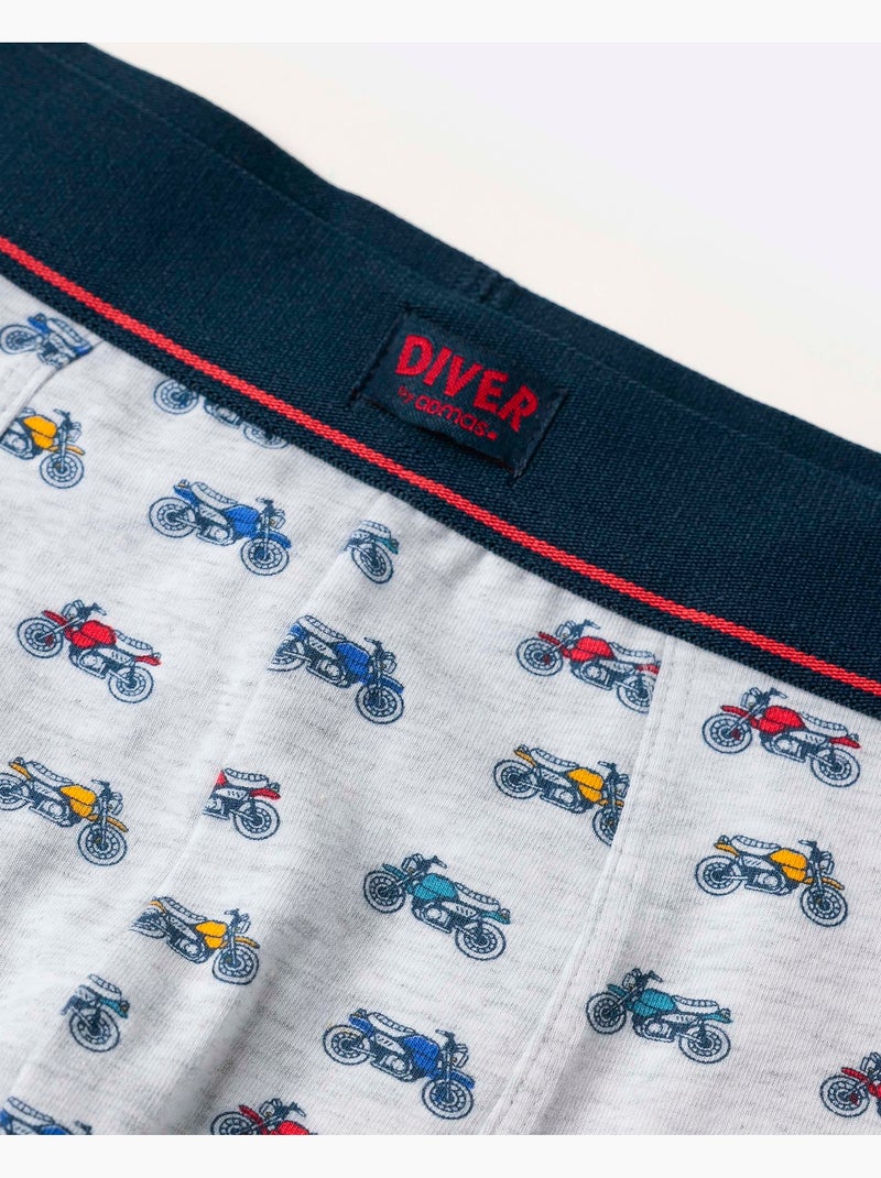 DIVER Calzoncillo/Boxer Race para Hombre, (Caja de 2 unidades) Multicolor - Kiabi