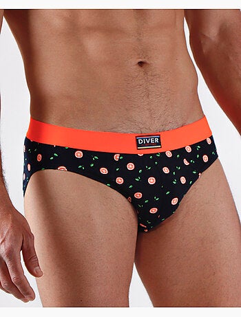 DIVER Calzoncillo/Slip Fruits para Hombre, (Caja de 2 unidades)