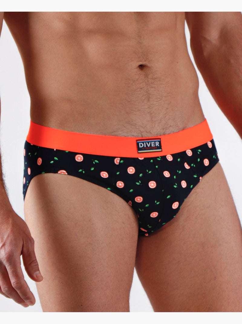 DIVER Calzoncillo/Slip Fruits para Hombre, (Caja de 2 unidades) Multicolor - Kiabi
