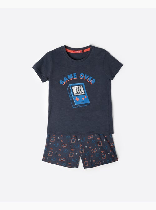 DIVER Pijama Manga Corta Gamer para Niño - Kiabi DIVER Pijama Manga Corta Gamer para Niño - Kiabi