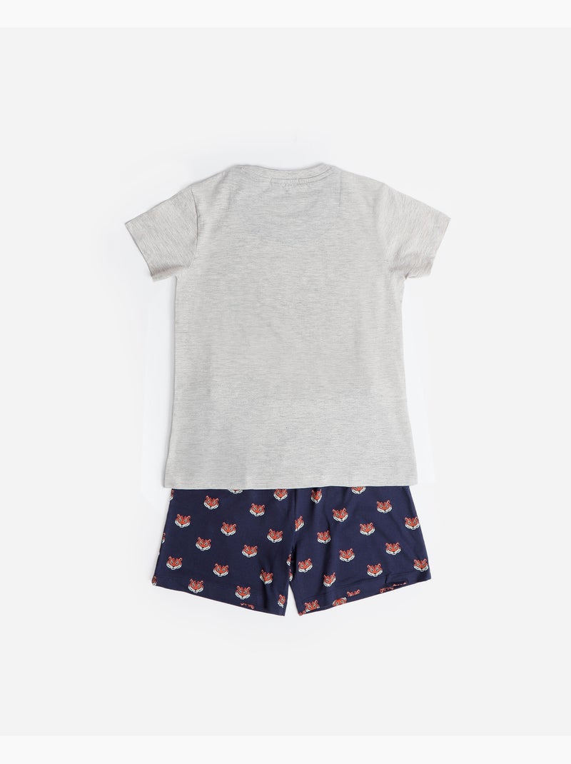 DIVER Pijama Manga Corta King para Niño Gris jaspeado - Kiabi