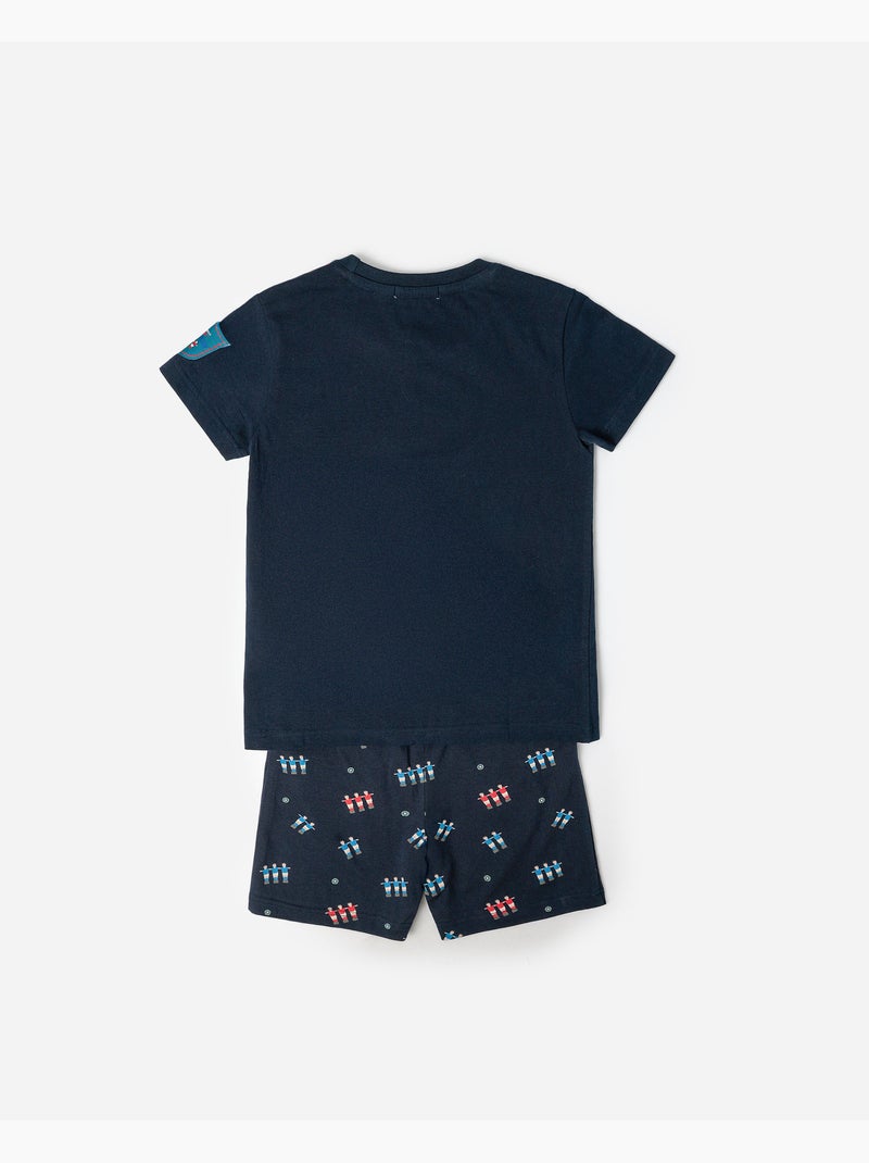 DIVER Pijama Manga Corta My Favorite Soccer para Niño Azul marino - Kiabi