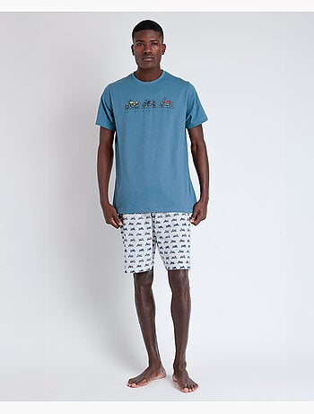DIVER Pijama Manga Corta Race para Hombre