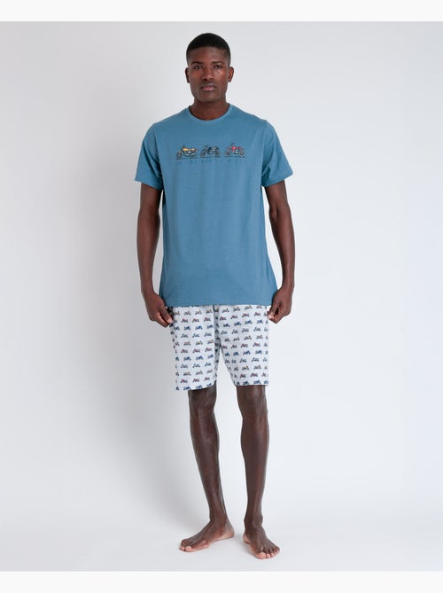 DIVER Pijama Manga Corta Race para Hombre - Kiabi DIVER Pijama Manga Corta Race para Hombre - Kiabi