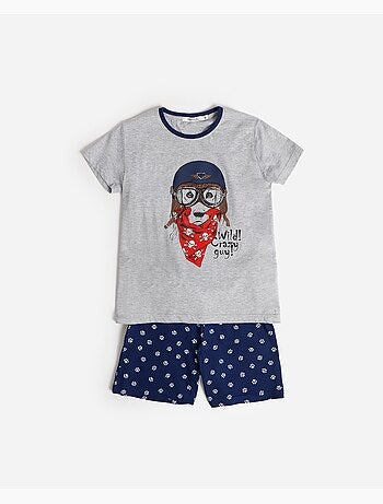 DIVER Pijama Manga Corta Wild Crazy Guy para Niño